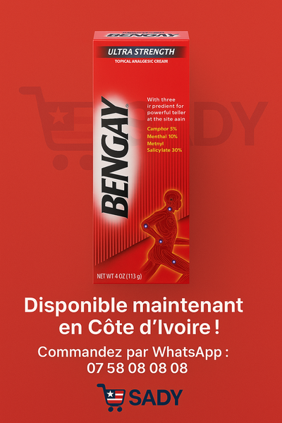 Crème Bengay massage américain