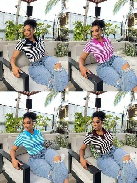 T-shirt rayé femme tendance