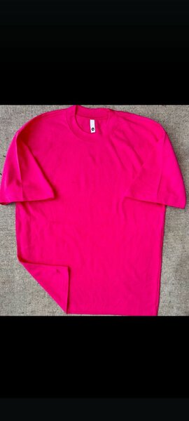 T-shirt rose vif unisexe