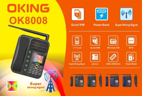 Téléphone Oking OK8008 Quad SIM