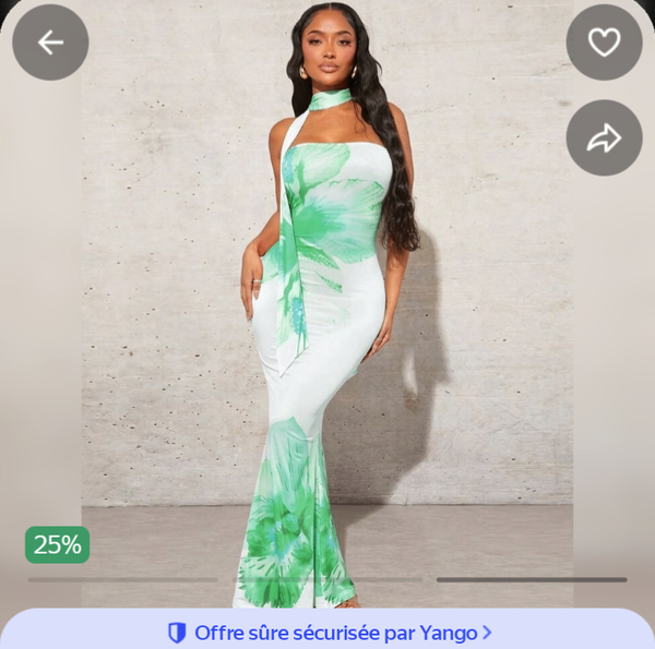 Robe longue fleurie élégante