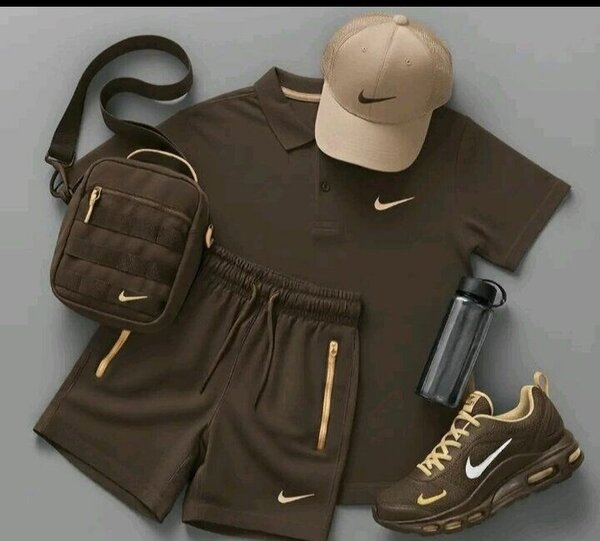 Ensemble de sport Nike marron pour homme