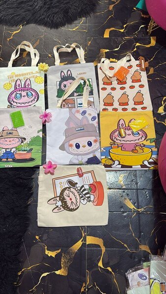 Cabas en tissu design lapin