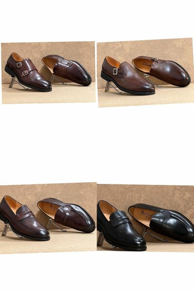 Pure leather smart shoes