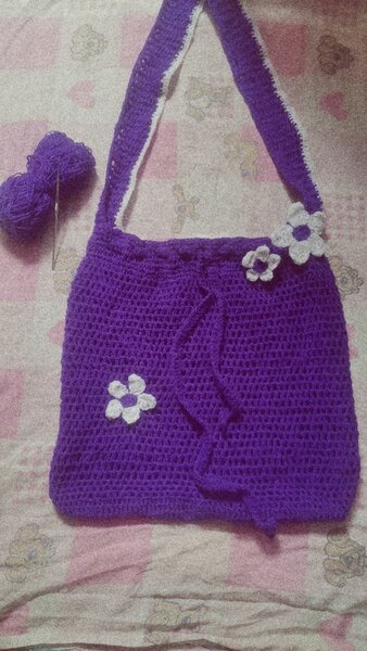Sac à bandoulière crochet