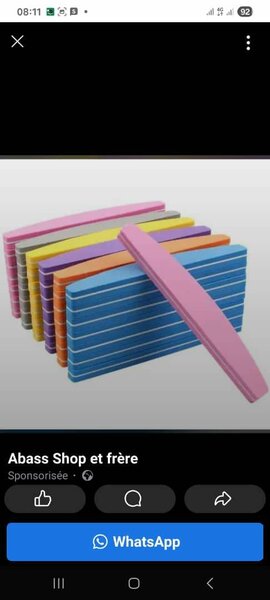 Limes à ongles colorées