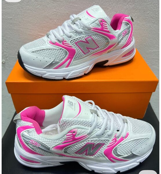 Baskets sport femme rose blanc