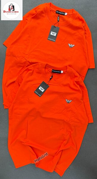 T-shirt orange homme élégante