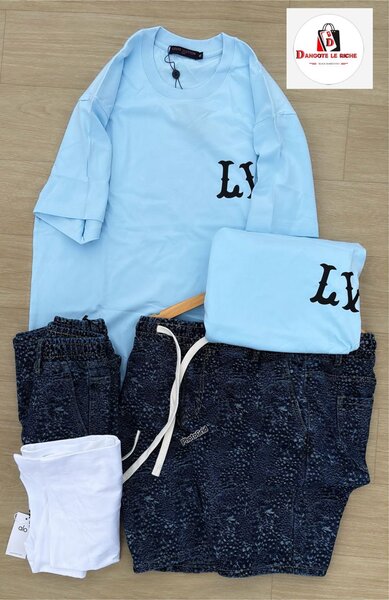 Ensemble décontracté homme bleu