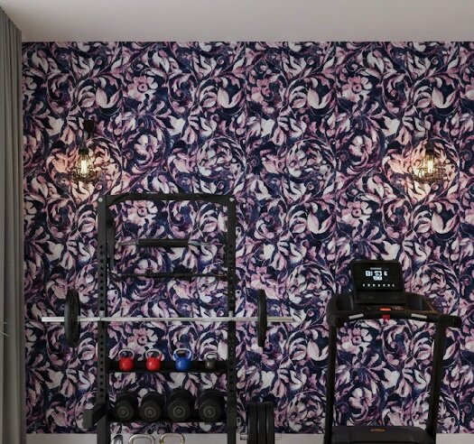 Papier peint floral élégant