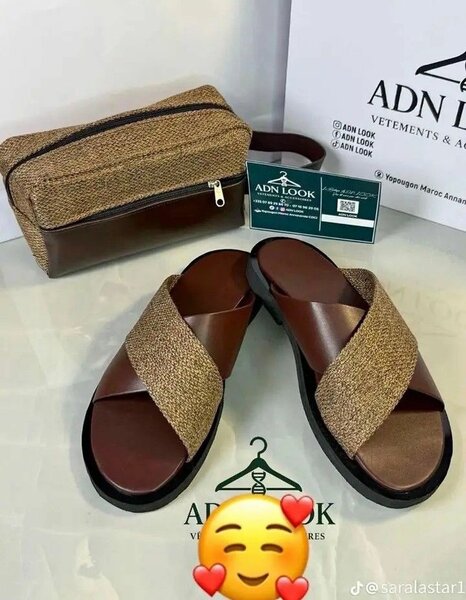 Sandales plates pour homme