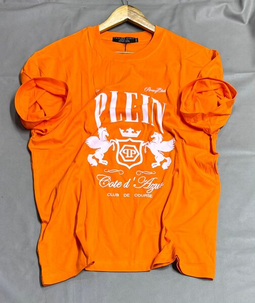 T-shirt homme luxe PLEIN orange