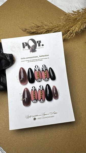 Ongles pressés élégants