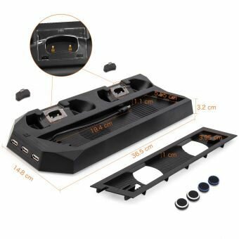 Station de charge ps4 avec refroidisseur