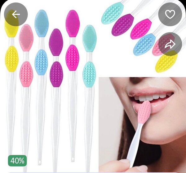 Brosse à lèvres exfoliante