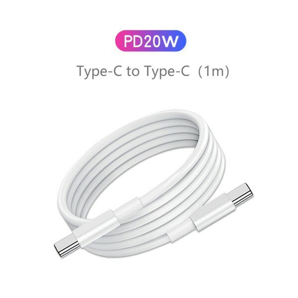 Câble USB Type C vers Type C - 1 Mètre Pour charge rapide  -
