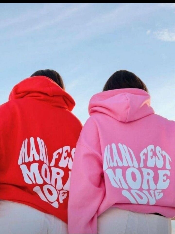 Sweat à capuche couple