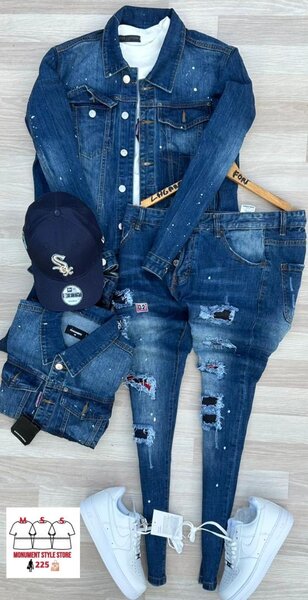 Ensemble denim homme tendance
