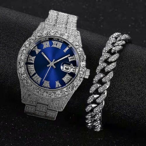 Montre Homme Luxe Diamants