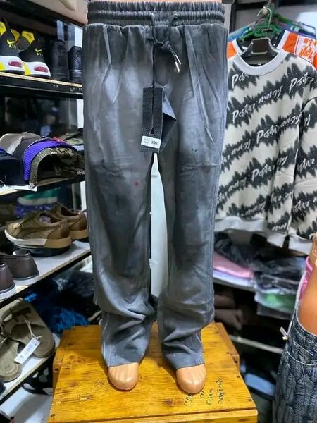 Jogging gris métallisé pour homme