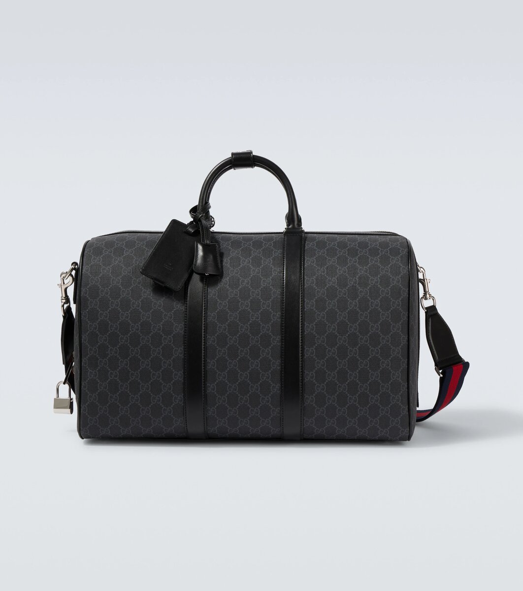 Gucci canvas duffel bag