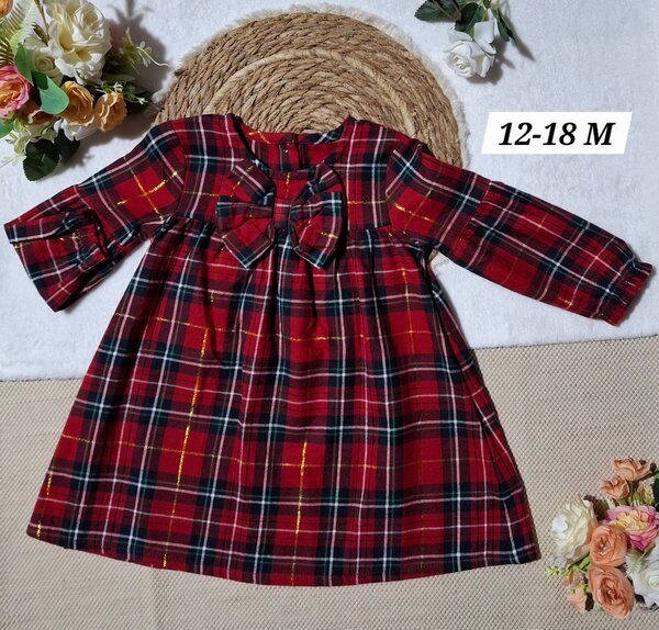 Robe bébé écossaise 12-18M