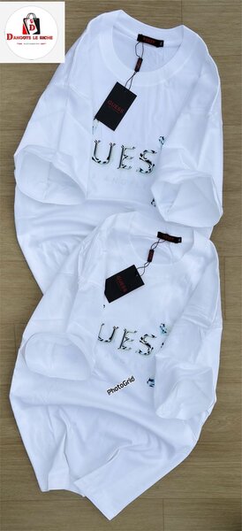 T-shirt blanc imprimé luxe