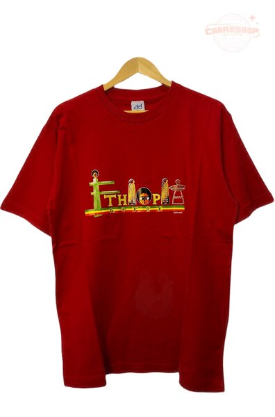 T-shirt rouge imprimé