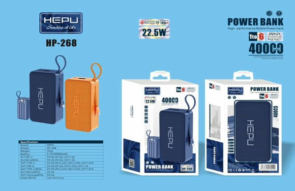 Chargeur Portable HEPU 268