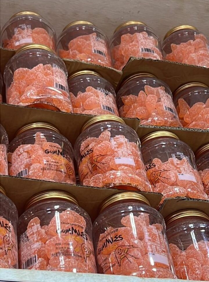 Bonbons gélifiés en pot