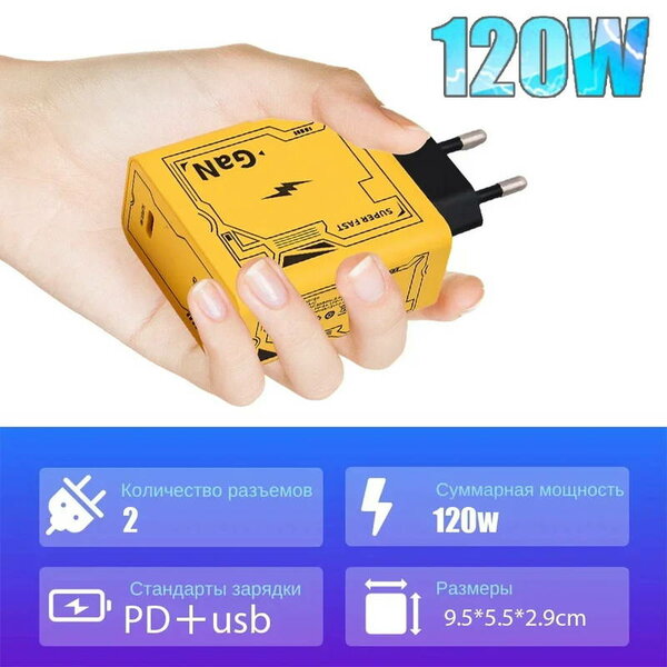 Chargeur Rapide GaN 120W