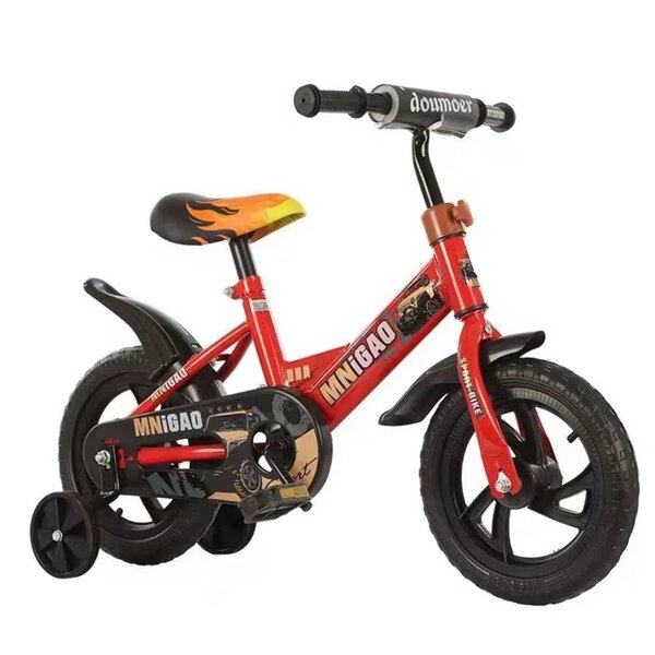 Vélo Enfant Rouge avec Roulettes