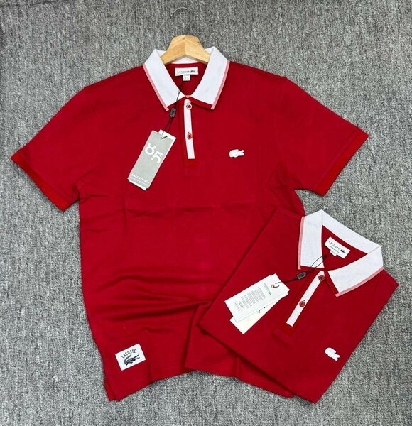 Polo rouge classique homme
