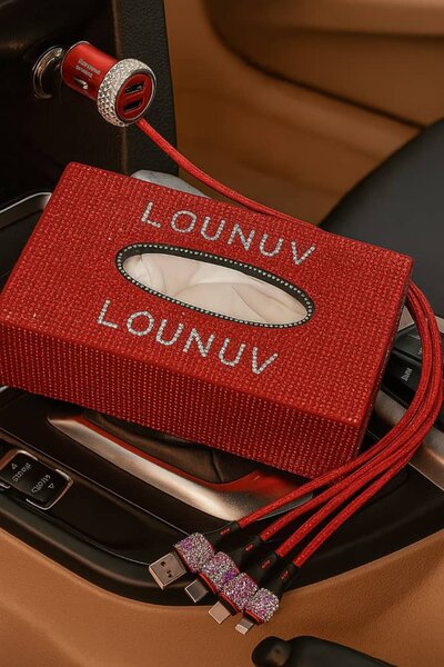 Boîte à mouchoirs auto décorative