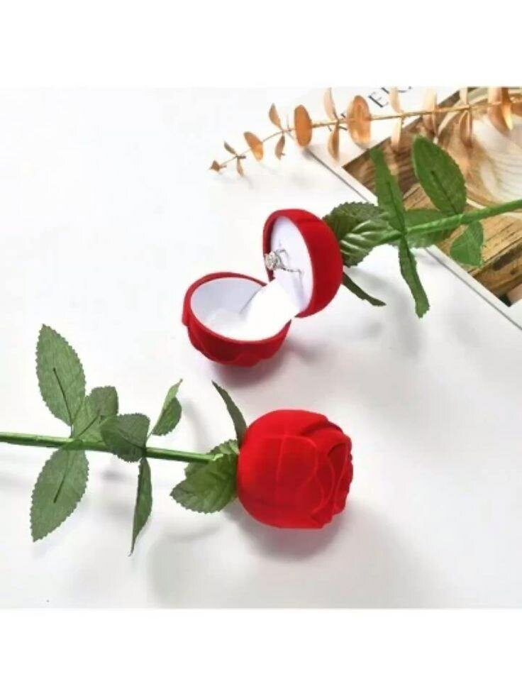 Boîte à bijou rose rouge