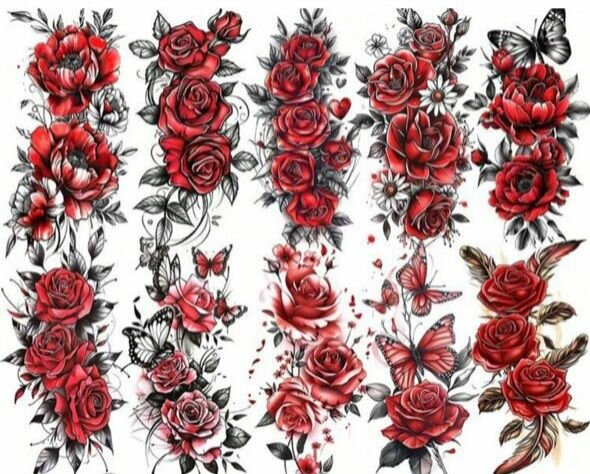 Tatouages Roses Éphémères