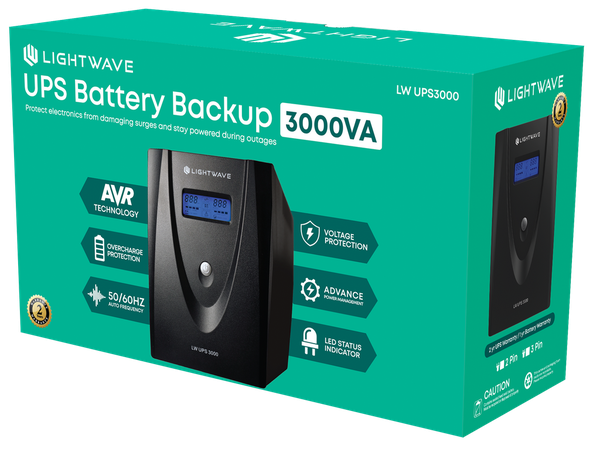 Lightwave 3000VA UPS (Uninterruptible Power Supply)