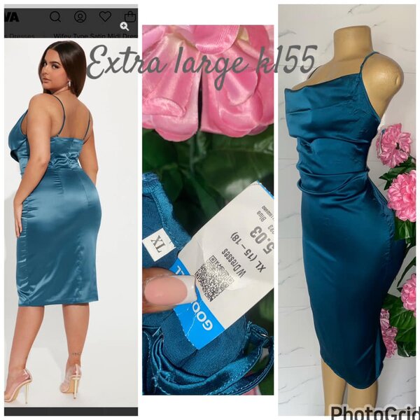 Beautiful and stylish women's dress blue