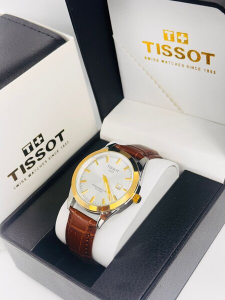 Montre Tissot homme cuir marron