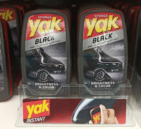 Éponge à cirage noire Yak