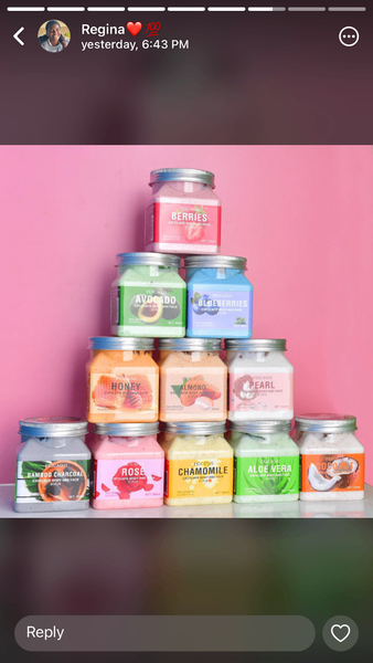 Exfoliating face and body scrub