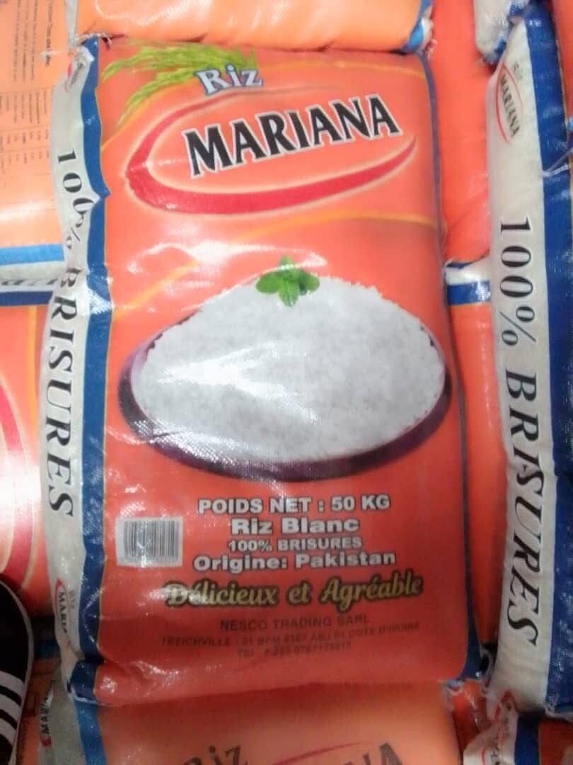 Riz Blanc MARIANA 50kg - Riz Pakistan