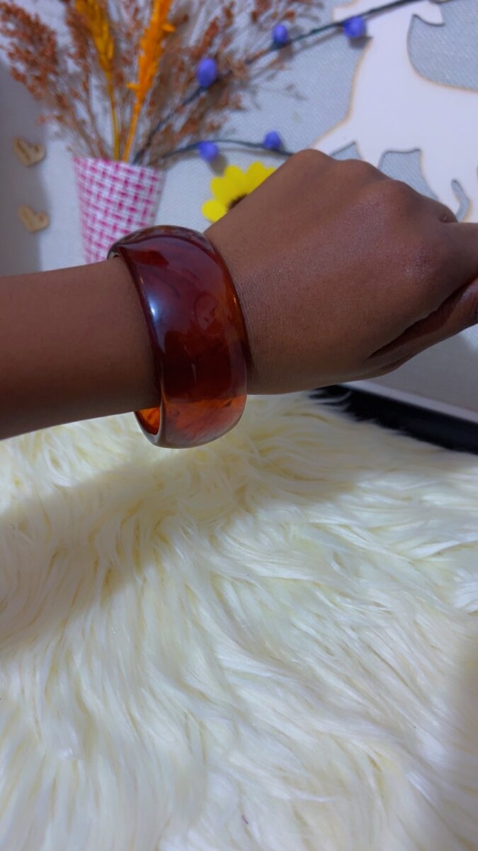 Marble acrylic bangle