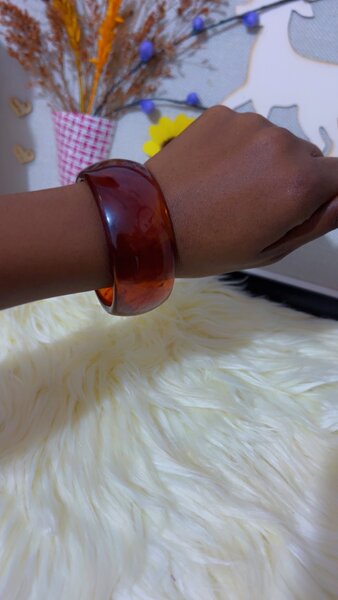 Marble acrylic bangle
