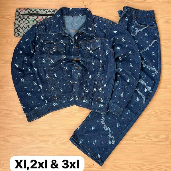 Men's quality jeans top and down