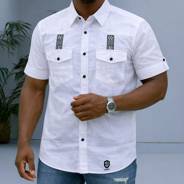 Chemise homme manche courte