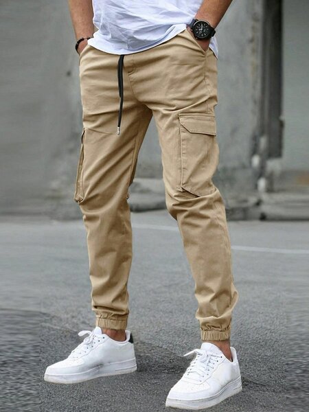 Cotton cargo trousers