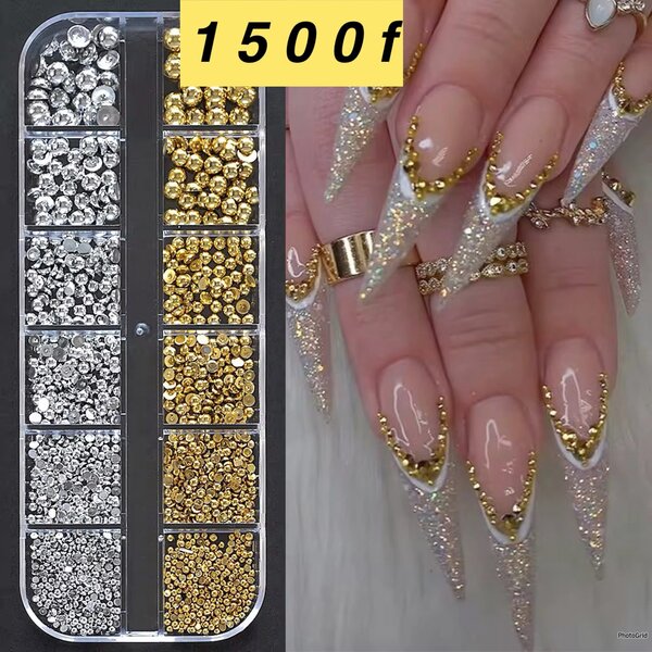 Strass Mani Paillettes Ongles