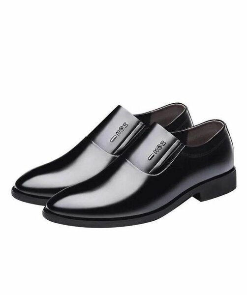 Chaussures Derby en cuir noir