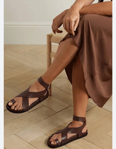 Sandales en cuir minimalistes